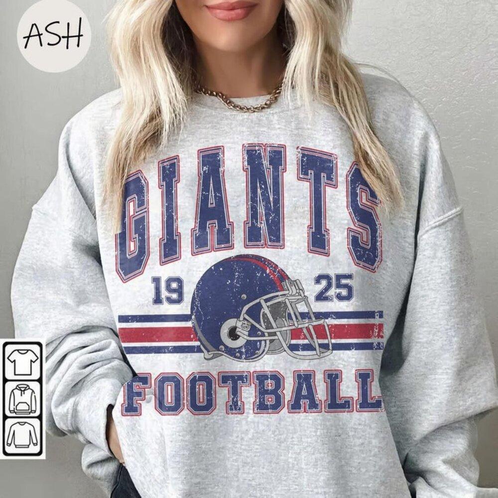 90S Style Giant Sweatshirt New York Football Ny Giant
